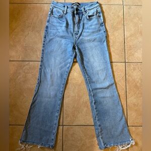 Vibrant Light Blue Straight Leg Women's Jeans